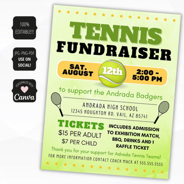 tennis fundraising idea